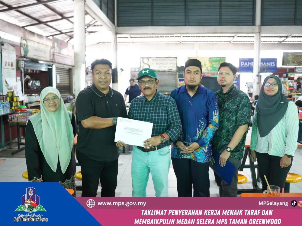 TAKLIMAT PENYERAHAN KERJA MENAIKTARAF & MEMBAIKPULIH MEDAN SELERA MPS TAMAN GREENWOOD