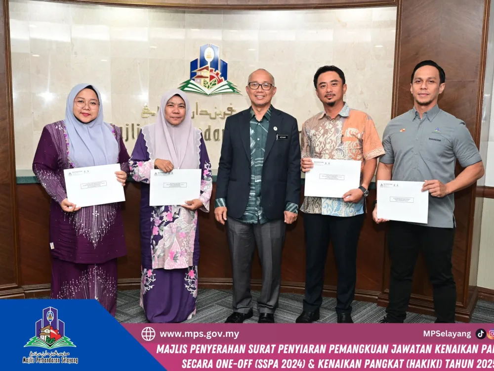 MAJLIS PENYERAHAN SURAT PENYIARAN PEMANGKUAN JAWATAN KENAIKAN PANGKAT SECARA ONE-OFF (SSPA 2024)