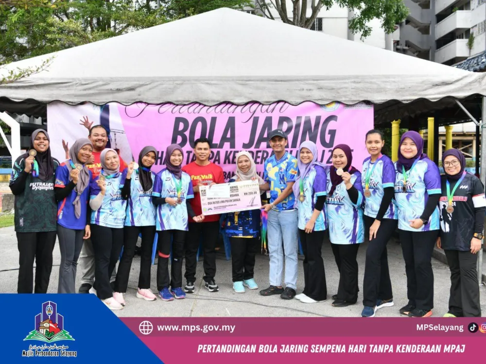 PASUKAN BOLA JARING MPS RAIH TEMPAT KETIGA DALAM PERTANDINGAN ANJURAN MPAJ