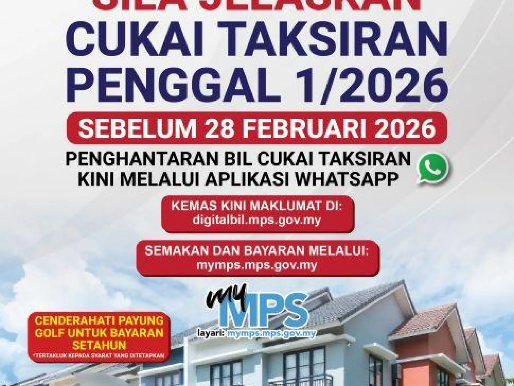 Poster Penghantaran Bil Cukai Taksiran 1-2026