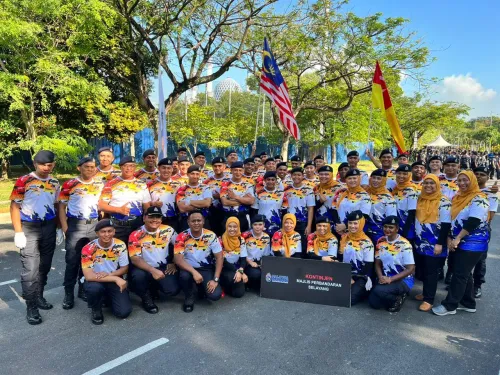 Persediaan Pasukan Kontinjen MPS Sempena Sambutan Hari Kebangsaan Ke-66 Peringkat Negeri Selangor 2023