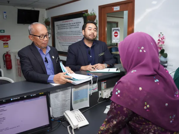 LAWATAN MENGEJUT DARI UNIT INTEGRITI DAN TIMBALAN YANG DI PERTUA KE JABATAN