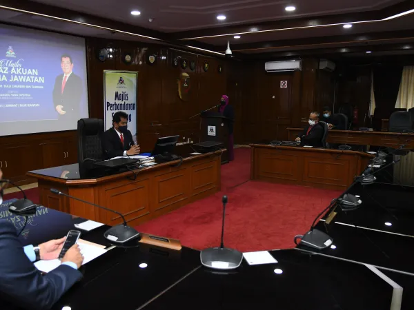 Majlis Lafaz Akuan Terima Jawatan Ybrs. Tn Ir Hj Cheremi Bin Hj Tarman Atas Pelantikan Sebagai Pemangku Yang DiPertua MPS