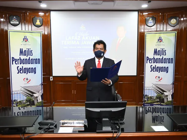 Majlis Lafaz Akuan Terima Jawatan Ybrs. Tn Ir Hj Cheremi Bin Hj Tarman Atas Pelantikan Sebagai Pemangku Yang DiPertua MPS