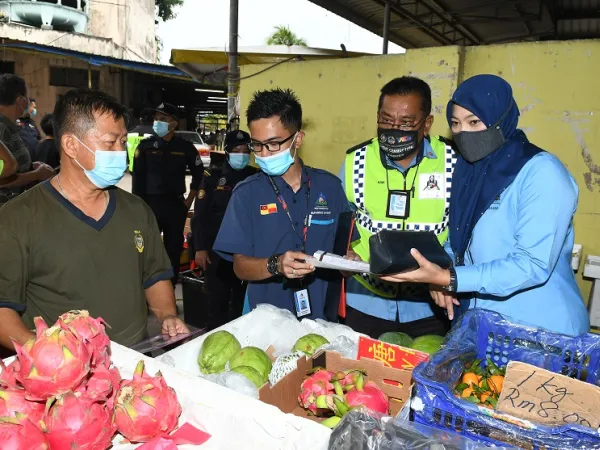 Tinjauan Dan Lawat Periksa Pasar Dan Premis Bagi Tempoh PKP