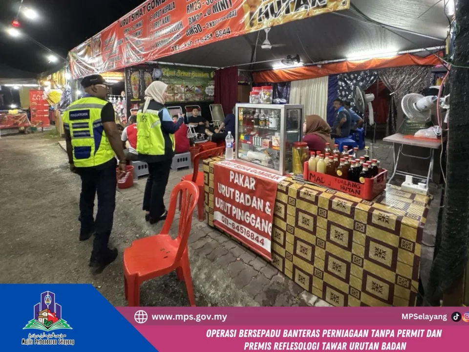 OPS. BERSEPADU BANTERAS PERNIAGAAN TANPA PERMIT & PREMIS REFLEKSOLOGI