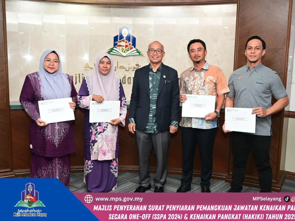 MAJLIS PENYERAHAN SURAT PENYIARAN PEMANGKUAN JAWATAN KENAIKAN PANGKAT SECARA ONE-OFF (SSPA 2024)